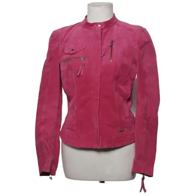 Bikerjack (Roze) van Freaky Nation Katoen, Leer, Polyester