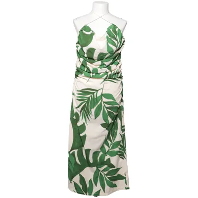 Maxikjole (Grøn, Beige, Flerfarvet) fra H&M Elastan, Polyester