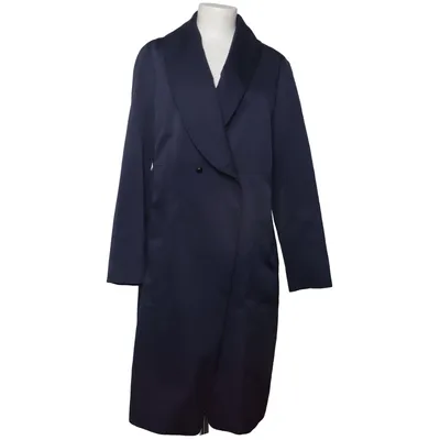 Coat (Blue) from Windsor Polyester, Silk, Wool