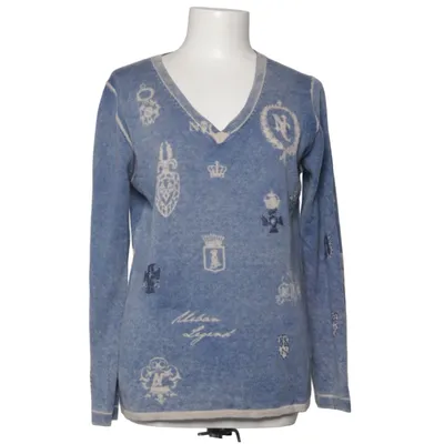 Sweater (Blue, White) from Nice Connection Cashmere, Wool