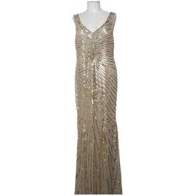 Robe de soirée (Beige, Or) de Aidan Mattox