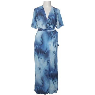Wrap dress (Blue, White) from Jones Viscose
