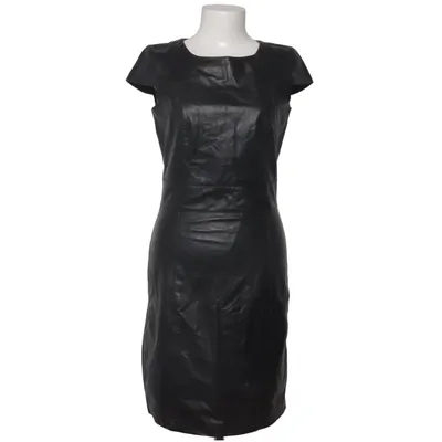 Lederkleid (Schwarz) von Mint & Berry Baumwolle, Elasthan, Leder