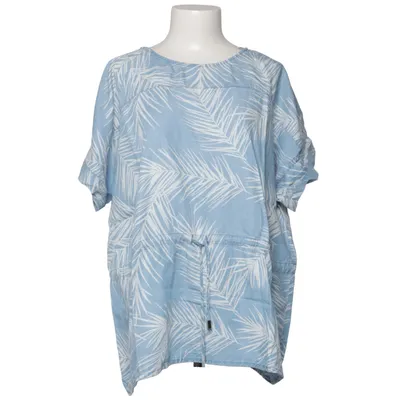 Top (Blue, White) from Couchel Lyocell