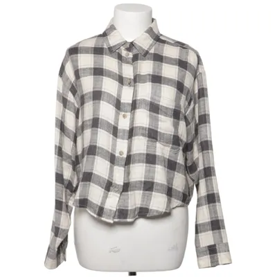 Chemise en flanelle (Noir, Blanc) de American Eagle Polyester, Viscose