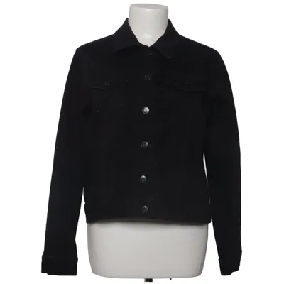 Denimjakke (Sort) fra ADPT Bomuld, Elastan