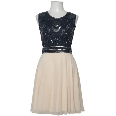 Robe de cocktail (Bleu, Beige) de Lace & Beads Polyester