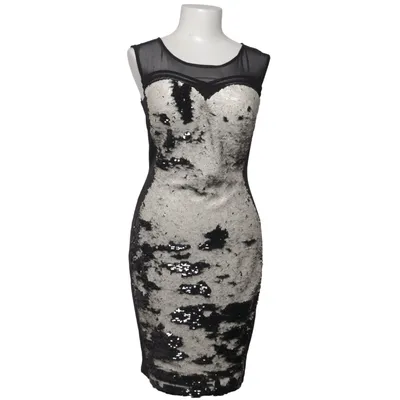 Robe de cocktail (Noir, Argent) de Explosion Élasthane, Polyester