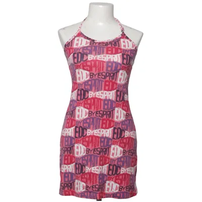 Halterneck dress (Pink, Purple, White) from EDC by ESPRIT Cotton, Viscose