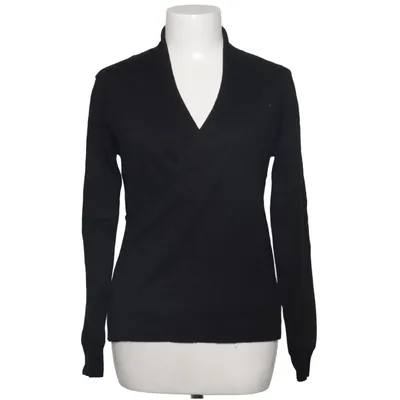 Cardigan cache-cœur (Noir) de William de Faye Cachemire, Élasthane, Soie, Viscose