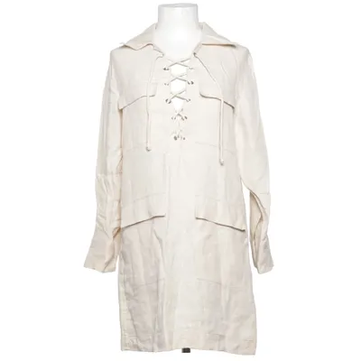 Shirt dress (Beige) from Massimo Dutti Linen, Viscose