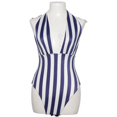 Badedragt (Blå, Hvid) fra ASOS Swim Elastan, Polyamid, Polyester