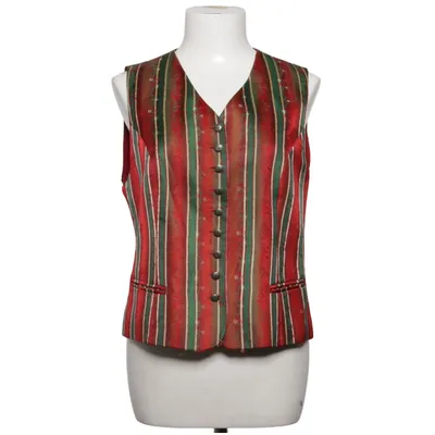 Jakkesætsvest (Rød, Grøn, Hvid) fra Allwerk Polyester, Silke, Viscose