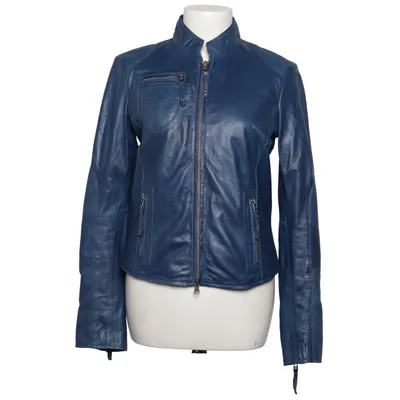 Läderjacka (Blå) från Jones Skinn, Polyester
