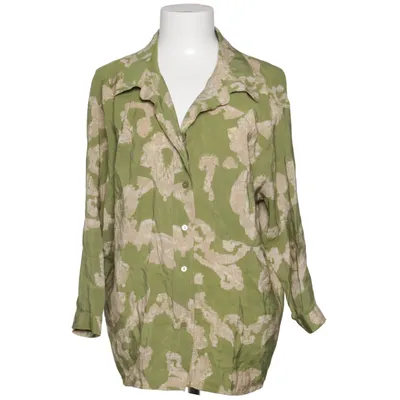 Bluse (Grün, Beige) von Crep Viskose