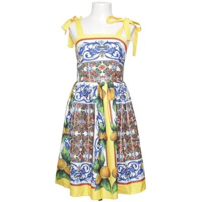 Robe (Jaune, Bleu, Multicolore) de Crystal Polyester