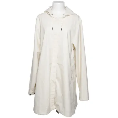 Regnfrakke (Beige) fra Rains Polyester, Polyurethan