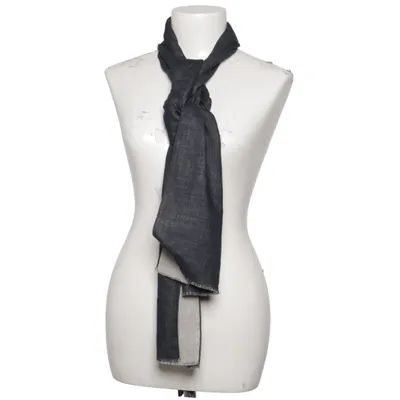 Scarf (Blue, Beige) from Dior Cotton, Silk