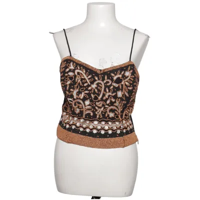 Crop top (Noir, Or) de Mariella Rosati Polyester
