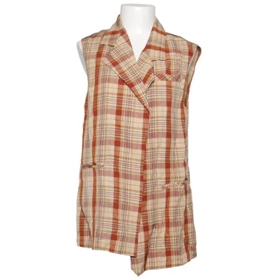 Vest (Beige, Brown, Multicolored) from ALYSI Acetate, Linen, Viscose