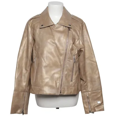 Veste de motard (Or) de Nicole Miller Polyester, Polyuréthane