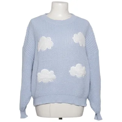 Sweater (Blue, White) from Romwe Acrylic