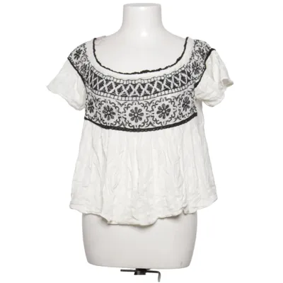 Top (Hvid, Sort) fra American Eagle Outfitters Bomuld, Polyamid, Polyester