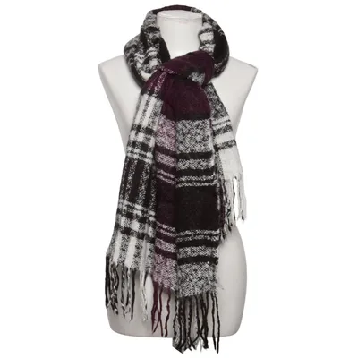 Scarf (Black, White, Purple) from Addition Elle