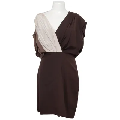 Klänning (Brun, Vit) från Single Dress Silke