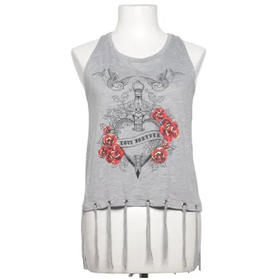 Tank Top (Gray, Multicolored) from Blind Date Casual Polyester, Viscose