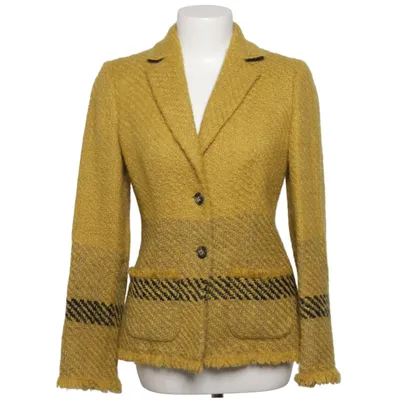 Blazer (Gul, Grå) fra Les Copains Cupro, Mohair, Nylon, Polyester, Uld
