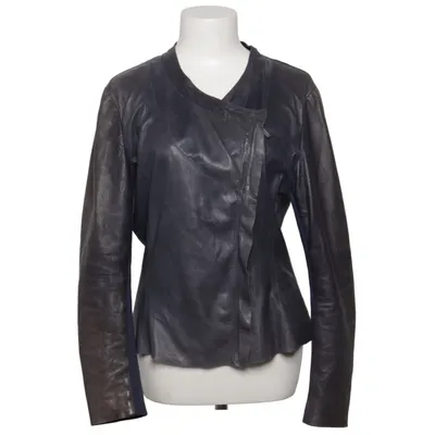 Leather jacket (Blue) from Cigno Nero