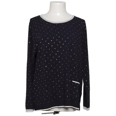 Sweater (Blue, White) from Elena Miro Polyester, Viscose