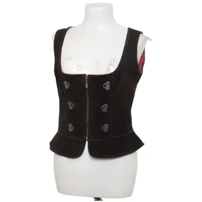 Leather vest (Brown) from Almsach Leather