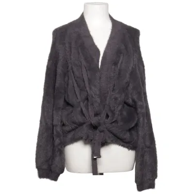 Wrap cardigan (Gray) from Luzabelle Acrylic, Cotton, Nylon, Viscose, Wool