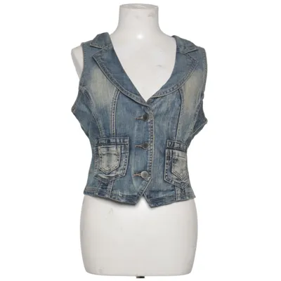 Denim vest (Blue) from Broadway NYC Fashion Cotton, Elastane