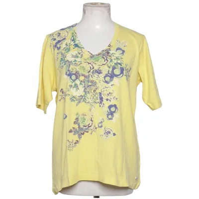 T-shirt (Yellow, Multicolored) from Wissmach Cotton