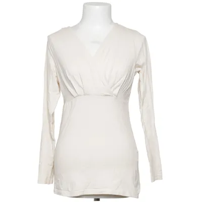 Wrap blouse (Beige) from Mamalicious Elastane, Organic cotton
