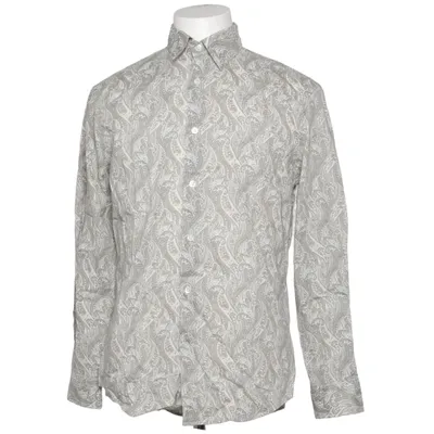 Shirt (Beige, Brown) from John Varvatos Cotton