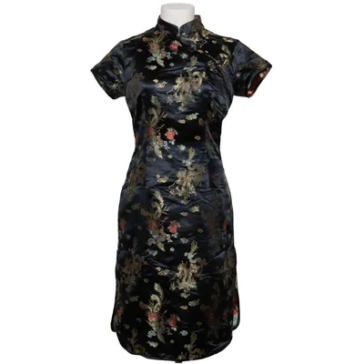 Cheongsam (Schwarz, Mehrfarbig) von Hallhuber Trend Viskose