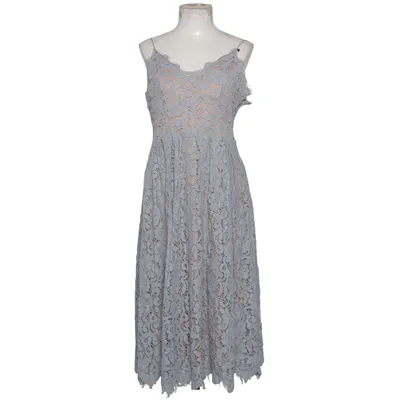Jurk (Blauw, Beige) van H&M Party Polyamide, Katoen, Viscose, Lyocell, Polyester, Elastaan