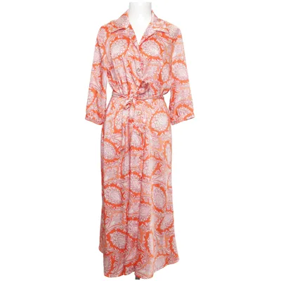 Dress (Orange, White) from Ana Alcazar Polyester