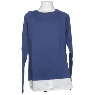 Sweatshirt (Blue, White) from Paolo Pecora Cotton