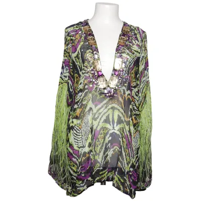 Blouse (Green, Purple, Multicolored) from Shivadiva Silk