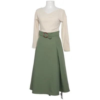 Klänning (Beige, Grön) från Retro Stage Elastan, Polyester, Viskos