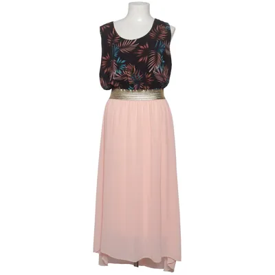 Kjole (Sort, Pink, Flerfarvet) fra Fresh Lemons Elastan, Polyester, Viscose