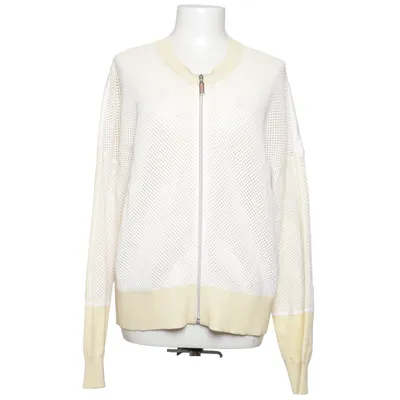 Strickjacke (Gelb, Weiß) von Escada Sport Polyester, Viskose