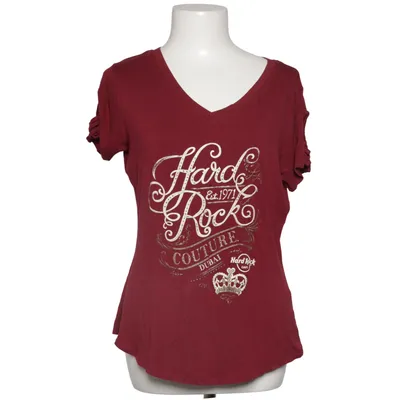 T-shirt (Rouge) de Hard Rock Couture Élasthane, Viscose