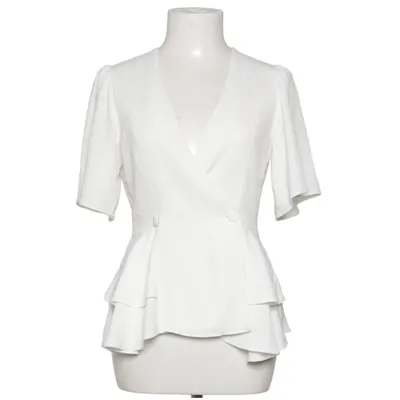 Wrap blouse (White) from ASOS Polyester