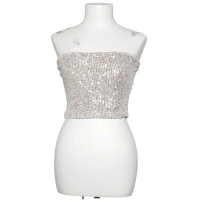 Tube top (Silver) from LVCILIA